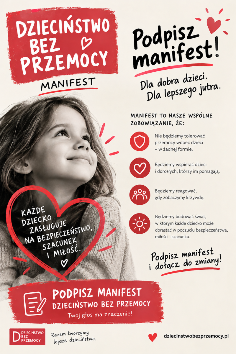 Zdjęcie: Wspierasz Dzieciństwo bez przemocy: Dołącz  do nas!
