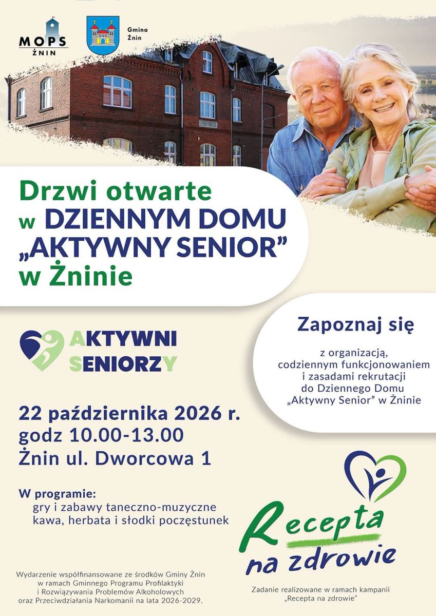 Zdjęcie: Drzwi otwarte w Dziennym Domu „Aktywny Senior” w Żninie
