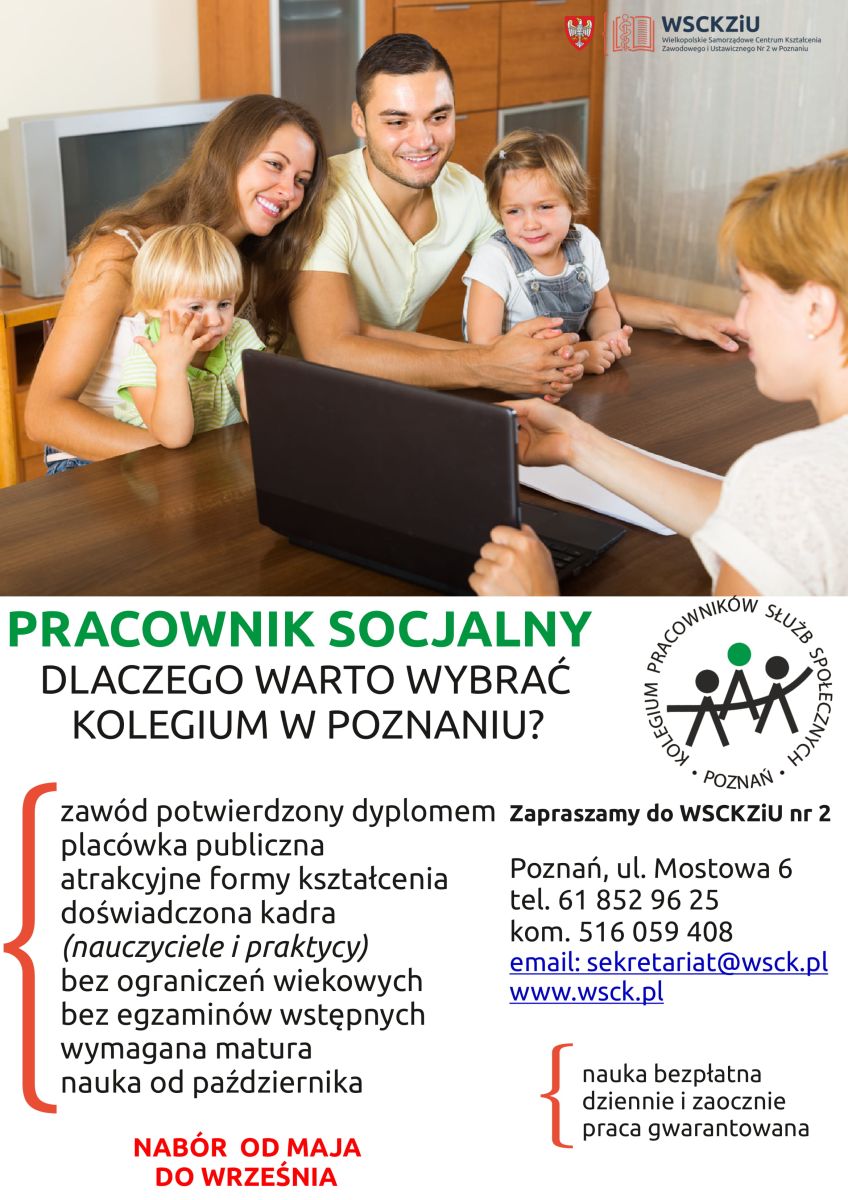 Zdjęcie: Zostań pracownikiem socjalnym lub asystentem osoby niepełnosprawnej.
